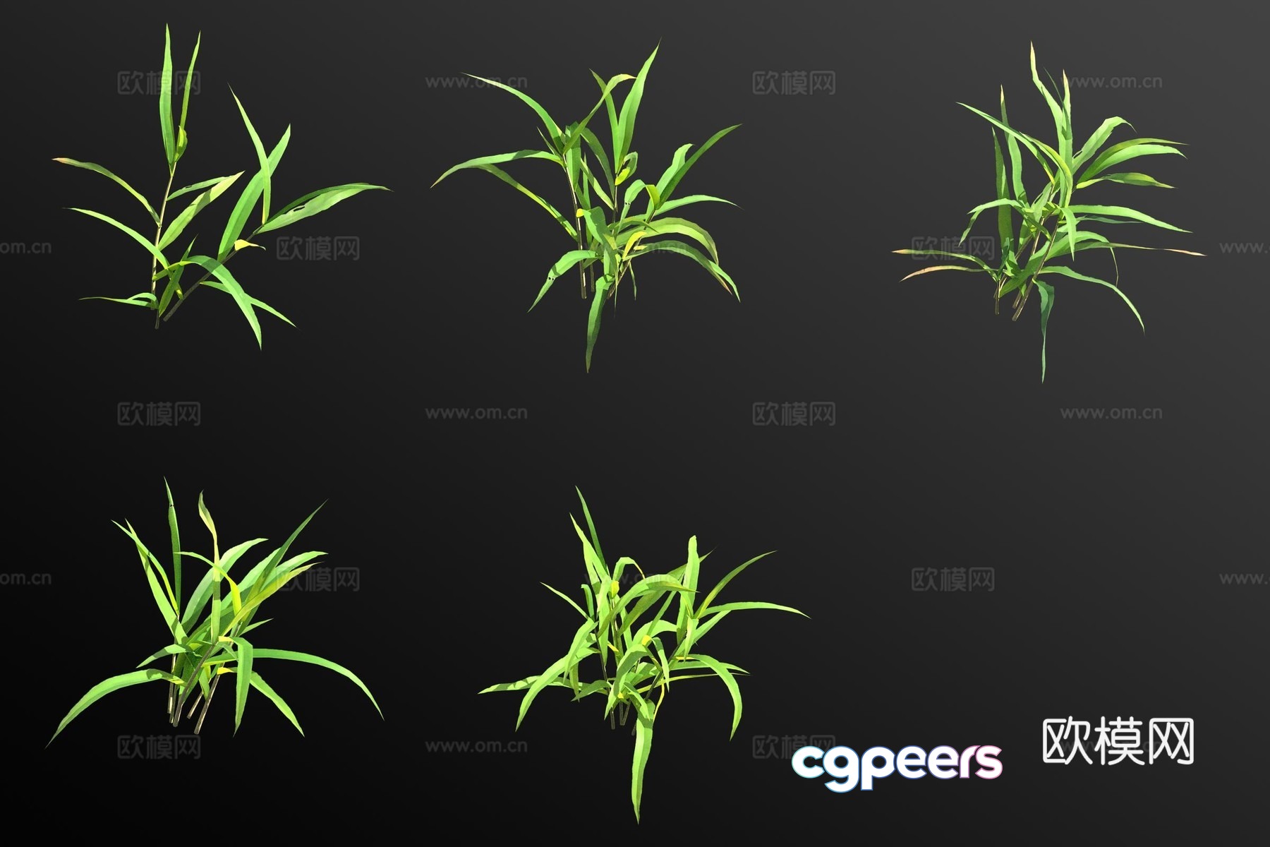 Flowers and grass 3d model Flowers and grass 3d model