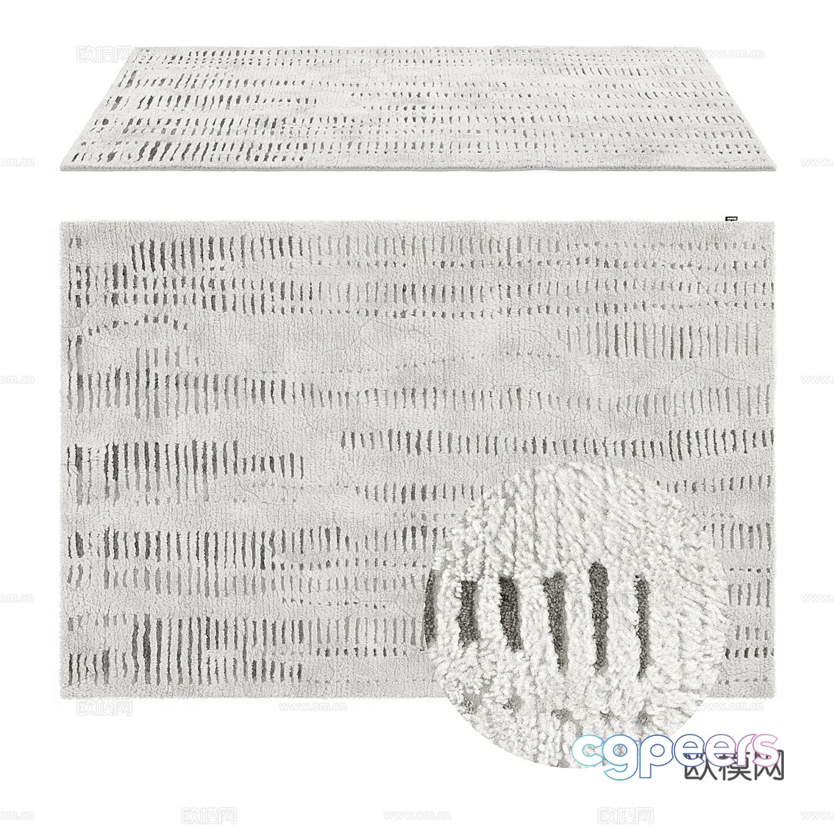 Modern wool carpet 3d model Modern wool carpet 3d model