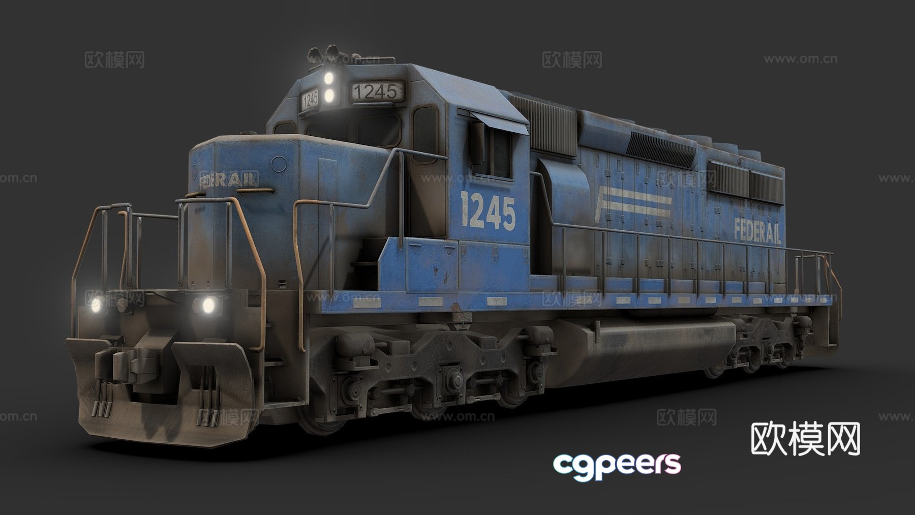 Diesel locomotive 3d model Diesel locomotive 3d model