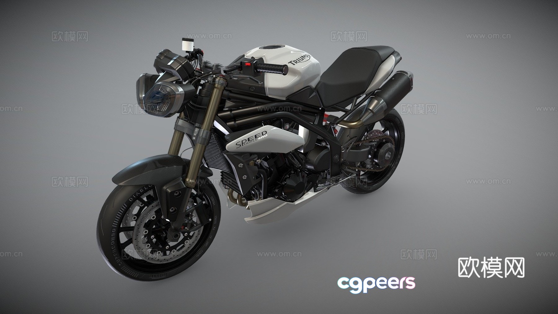 Triumph motorcycle 3d model Triumph motorcycle 3d model