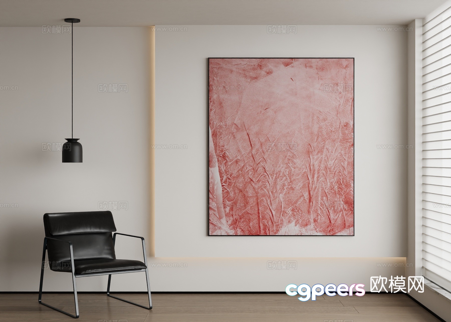 Modern abstract painting decorative painting 3d model Modern abstract painting decorative painting 3d model
